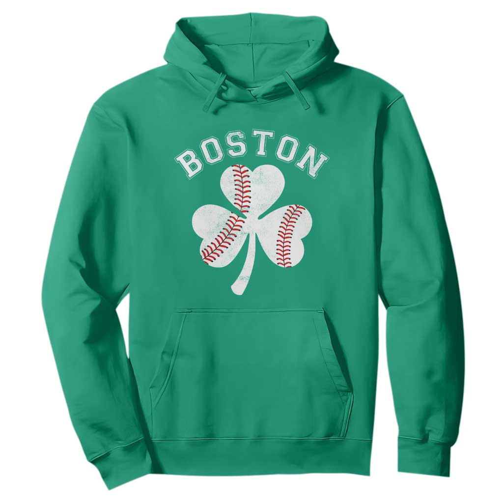 Funny Boston St Patricks Day Baseball Shamrock Hoodie TS11 Irish Green Print Your Wear