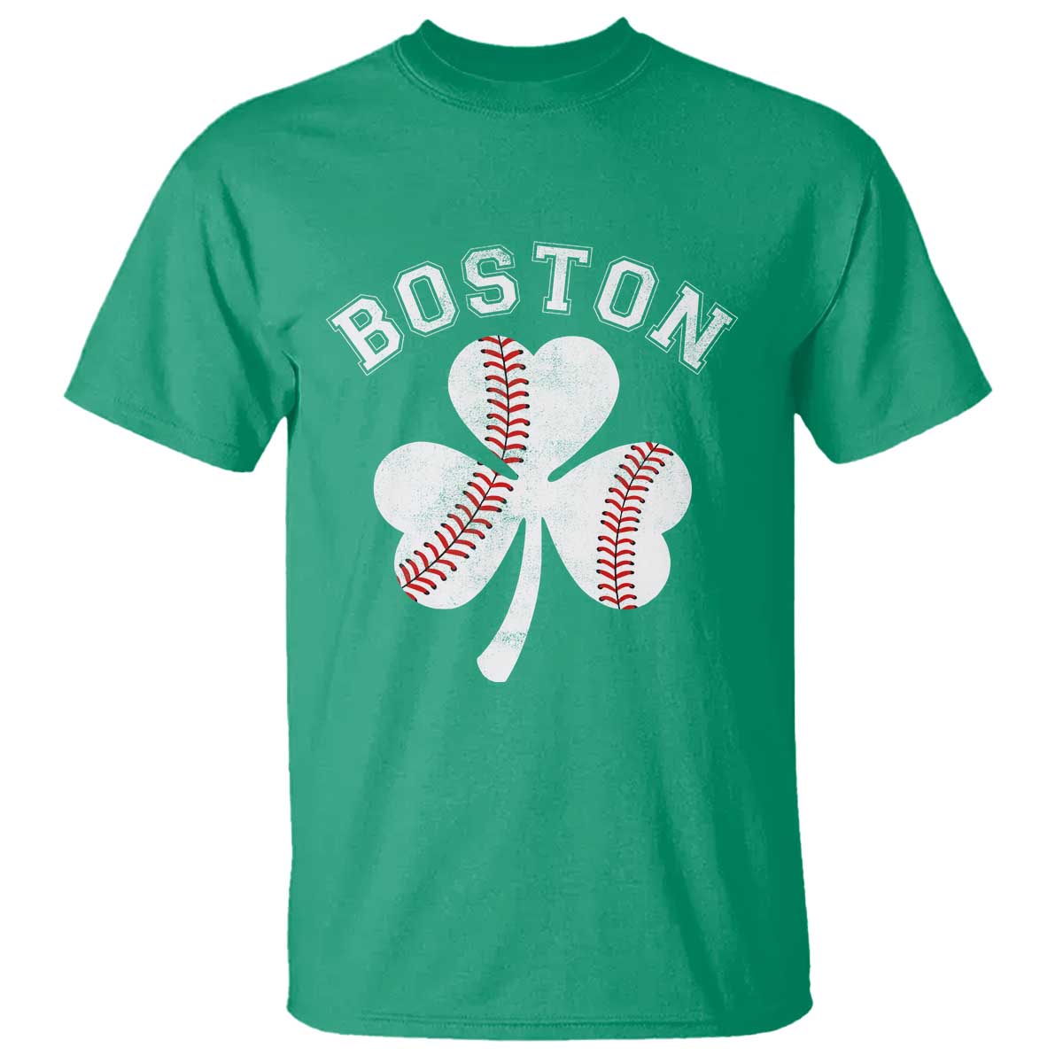 Funny Boston St Patricks Day Baseball Shamrock T Shirt TS11 Irish Green Print Your Wear