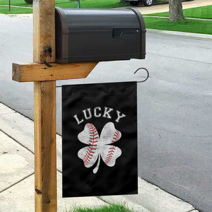 Funny Baseball Lucky Clover St Patricks Day Garden Flag TS11 Print Your Wear