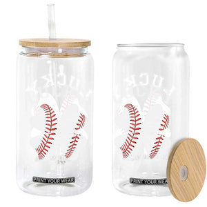 Funny Baseball Lucky Clover St Patricks Day Glass Can TS11 Print Your Wear