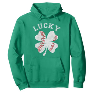 Funny Baseball Lucky Clover St Patricks Day Hoodie TS11 Irish Green Print Your Wear