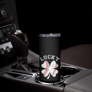 Funny Baseball Lucky Clover St Patricks Day Skinny Tumbler TS11 Print Your Wear