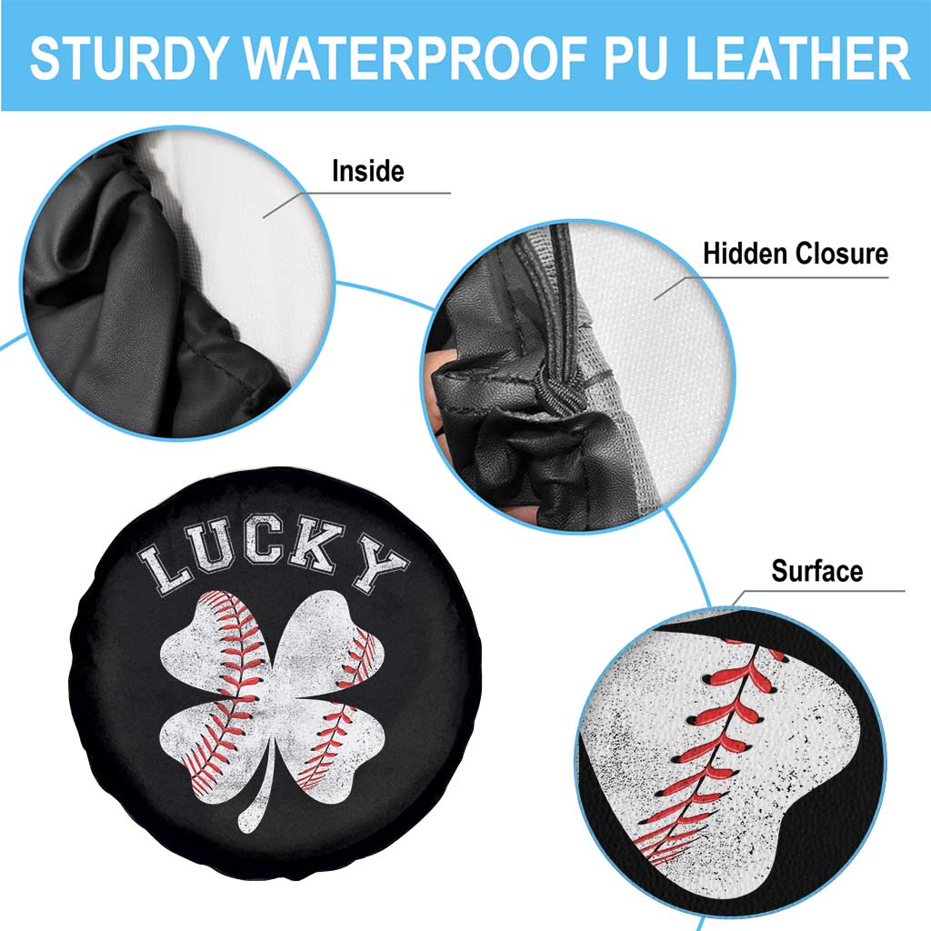 Funny Baseball Lucky Clover St Patricks Day Spare Tire Cover TS11 Print Your Wear