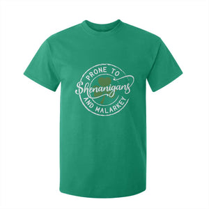 Prone To Shenanigans And Malarkey T Shirt For Kid Funny St Patricks Day Irish Shamrock TS11 Irish Green Print Your Wear