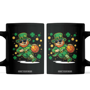 Leprechaun Basketball St Patricks Day Sport Lover Coffee Mug TS11 Black Print Your Wear