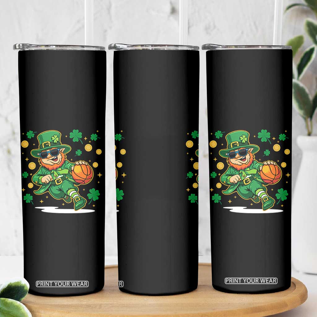 Leprechaun Basketball St Patricks Day Sport Lover Skinny Tumbler TS11 Print Your Wear
