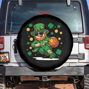 Leprechaun Basketball St Patricks Day Sport Lover Spare Tire Cover TS11 No hole Black Print Your Wear