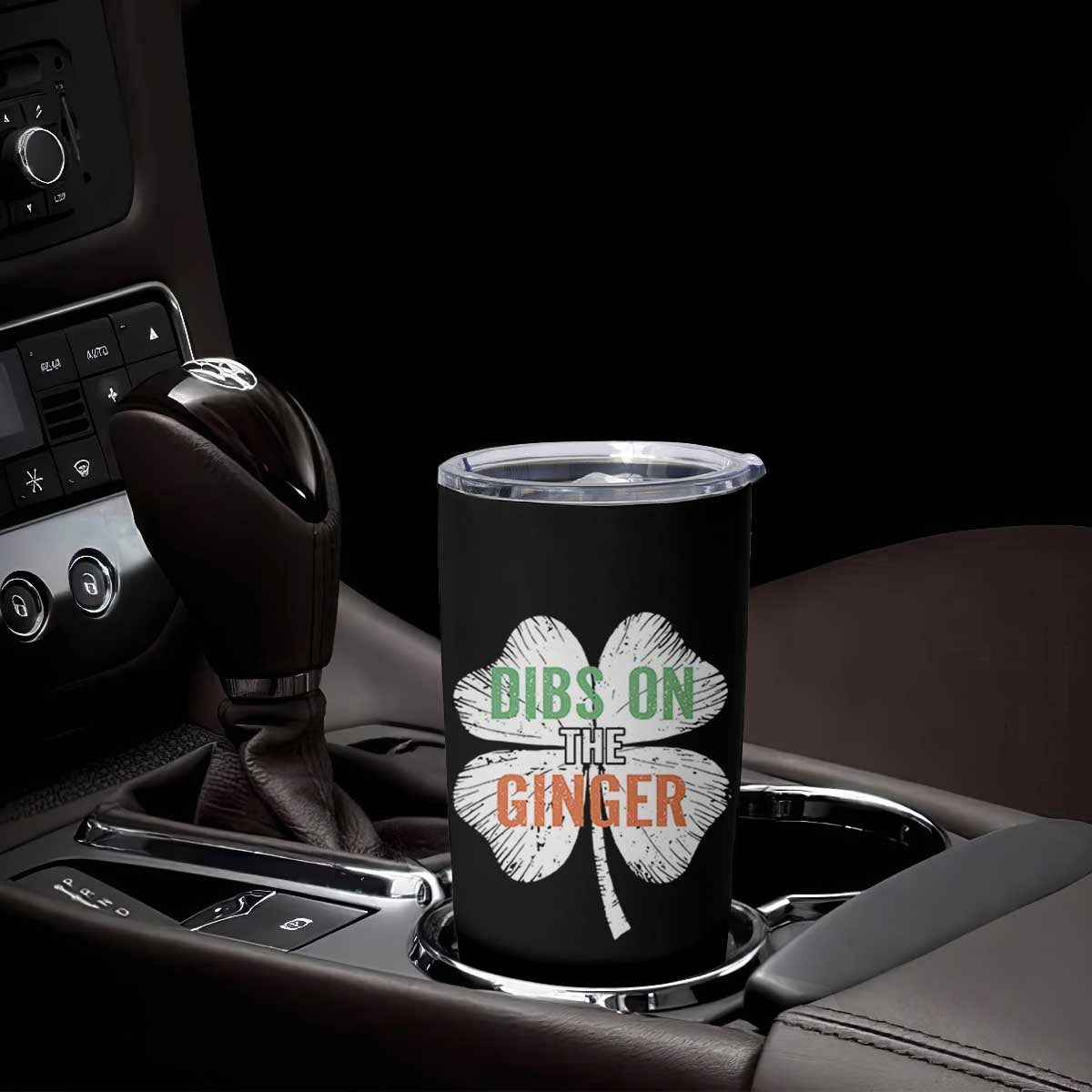 Funny St Patricks Day Dibs On The Ginger Tumbler Cup Irish Redhead Shamrock TS11 Print Your Wear