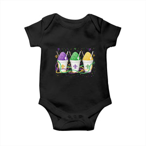 Funny Mardi Gras Snowballs Fat Tuesday Carnival Beads Baby Onesie TS11 Black Print Your Wear