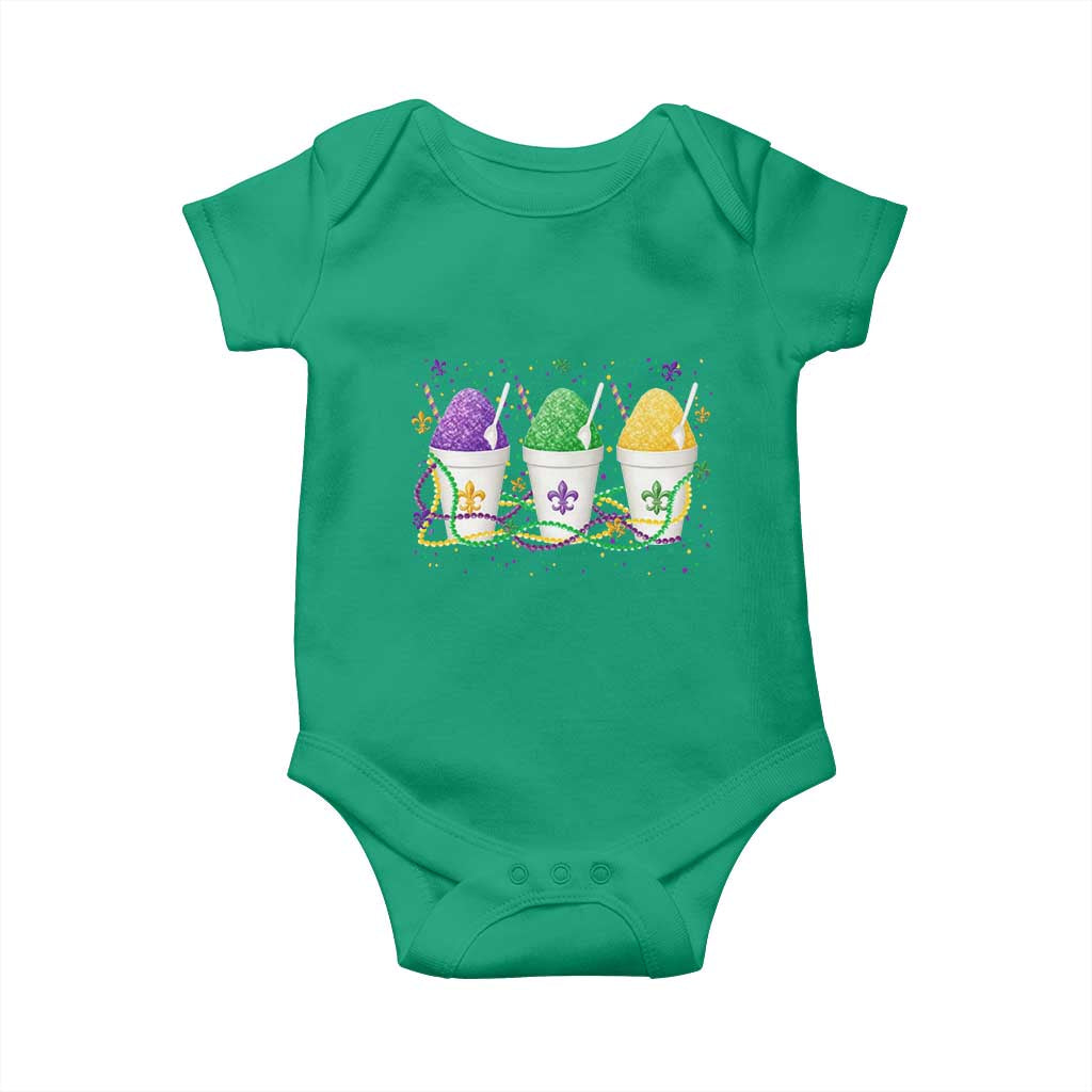 Funny Mardi Gras Snowballs Fat Tuesday Carnival Beads Baby Onesie TS11 Irish Green Print Your Wear