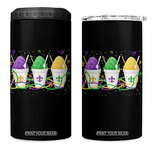 Funny Mardi Gras Snowballs Fat Tuesday Carnival Beads 4 in 1 Can Cooler Tumbler TS11 One Size: 16 oz Black Print Your Wear