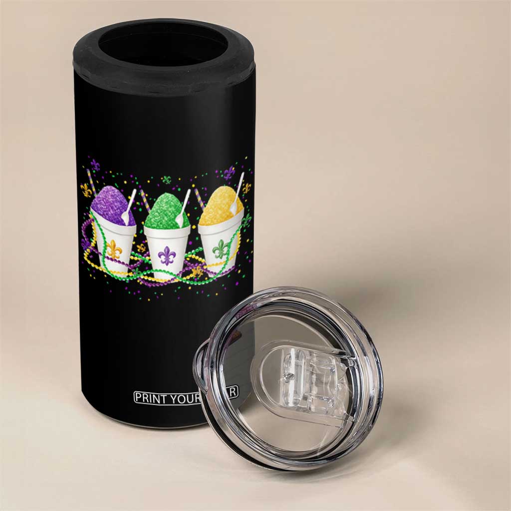 Funny Mardi Gras Snowballs Fat Tuesday Carnival Beads 4 in 1 Can Cooler Tumbler TS11 Print Your Wear