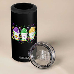 Funny Mardi Gras Snowballs Fat Tuesday Carnival Beads 4 in 1 Can Cooler Tumbler TS11 Print Your Wear