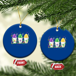 Funny Mardi Gras Snowballs Fat Tuesday Carnival Beads Ceramic Ornament TS11 1pc Blue Print Your Wear