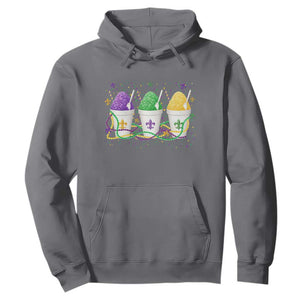 Funny Mardi Gras Snowballs Fat Tuesday Carnival Beads Hoodie TS11 Charcoal Print Your Wear