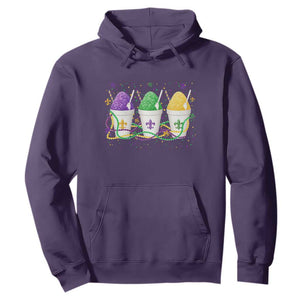 Funny Mardi Gras Snowballs Fat Tuesday Carnival Beads Hoodie TS11 Purple Print Your Wear