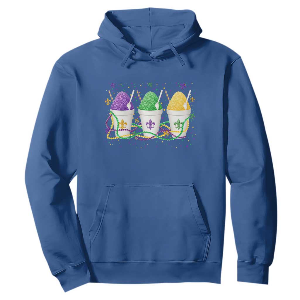 Funny Mardi Gras Snowballs Fat Tuesday Carnival Beads Hoodie TS11 Royal Blue Print Your Wear