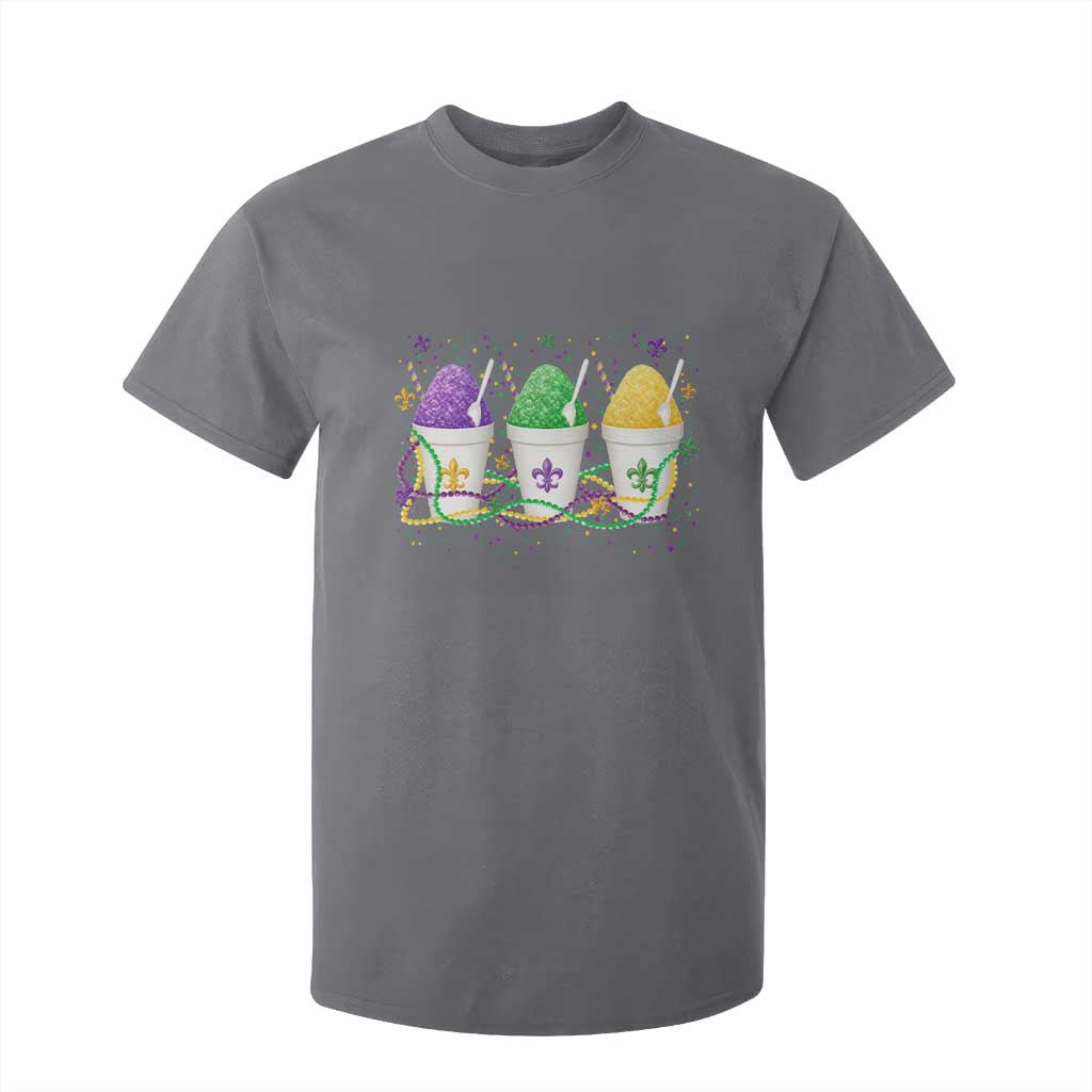 Funny Mardi Gras Snowballs Fat Tuesday Carnival Beads T Shirt For Kid TS11 Charcoal Print Your Wear