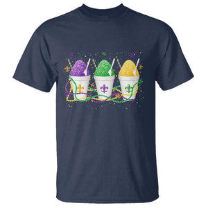 Funny Mardi Gras Snowballs Fat Tuesday Carnival Beads T Shirt TS11 Navy Print Your Wear