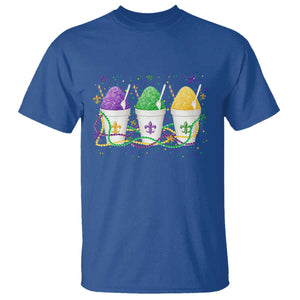 Funny Mardi Gras Snowballs Fat Tuesday Carnival Beads T Shirt TS11 Royal Blue Print Your Wear