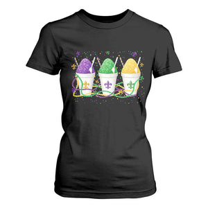 Funny Mardi Gras Snowballs Fat Tuesday Carnival Beads T Shirt For Women TS11 Black Print Your Wear