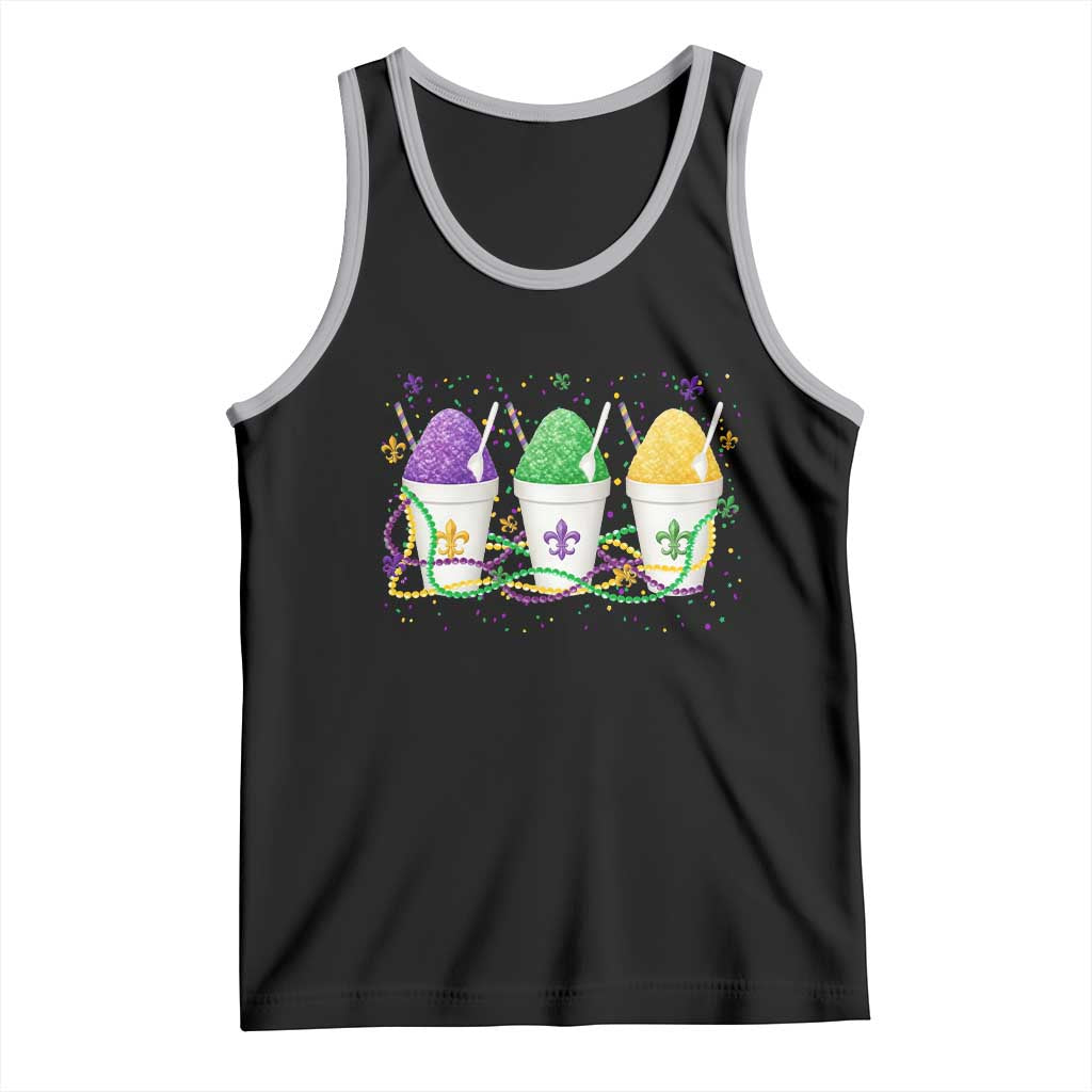 Funny Mardi Gras Snowballs Fat Tuesday Carnival Beads Tank Top TS11 Black Athletic Heather Print Your Wear