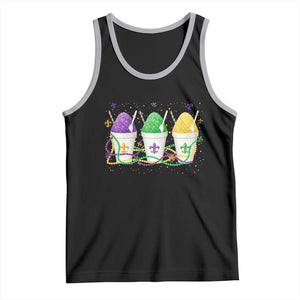 Funny Mardi Gras Snowballs Fat Tuesday Carnival Beads Tank Top TS11 Black Athletic Heather Print Your Wear