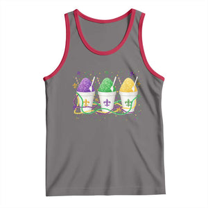 Funny Mardi Gras Snowballs Fat Tuesday Carnival Beads Tank Top TS11 Deep Heather Red Print Your Wear