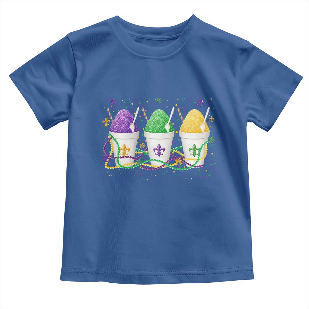 Funny Mardi Gras Snowballs Fat Tuesday Carnival Beads Toddler T Shirt TS11 Royal Blue Print Your Wear