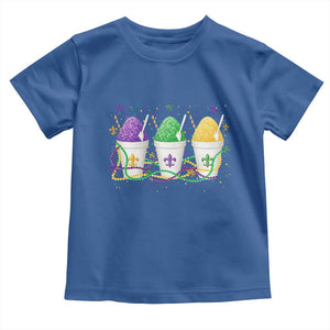 Funny Mardi Gras Snowballs Fat Tuesday Carnival Beads Toddler T Shirt TS11 Royal Blue Print Your Wear
