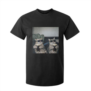 Funny Cat Drinking Irish Stout Beer T Shirt For Kid Black Beer and Cat Lovers TS11 Black Print Your Wear