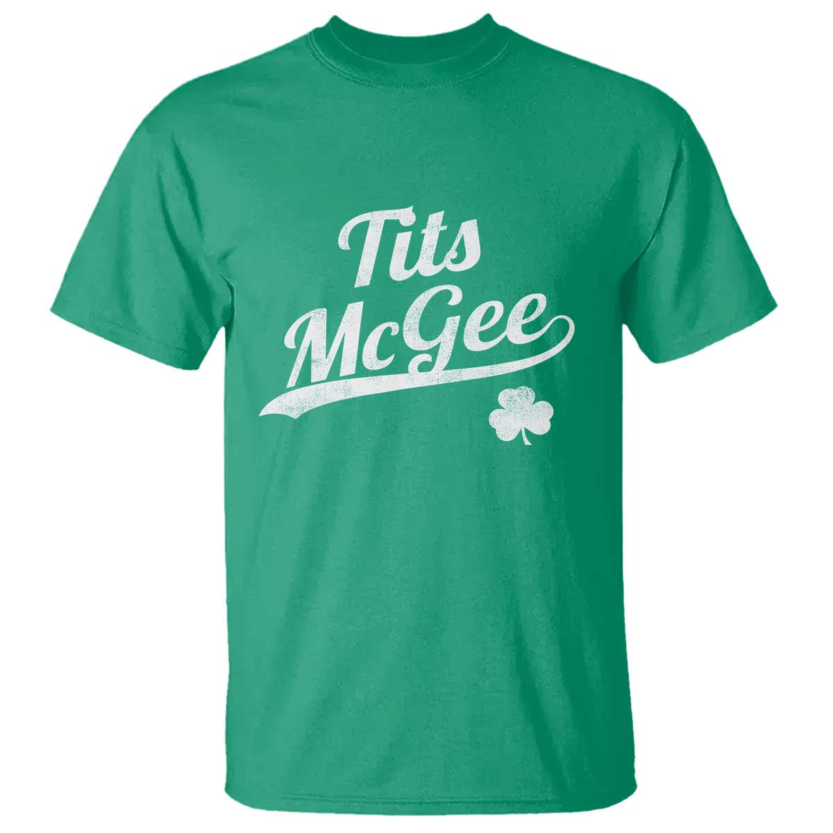 Tits McGee T Shirt Funny St Patricks Day Adult Humor Shamrocks TS11 Irish Green Print Your Wear