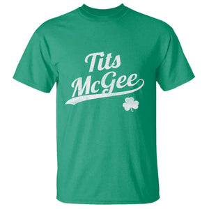 Tits McGee T Shirt Funny St Patricks Day Adult Humor Shamrocks TS11 Irish Green Print Your Wear