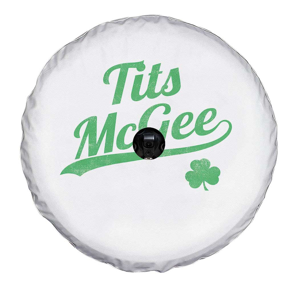 Tits McGee Spare Tire Cover Funny Womens St Patricks Day Vintage Shamrocks TS11 Print Your Wear