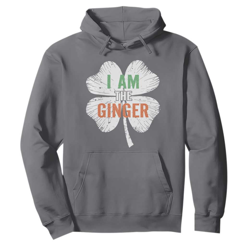 Funny St Patricks Day I Am The Ginger Hoodie Irish Redhead Shamrock TS11 Charcoal Print Your Wear
