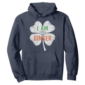 Funny St Patricks Day I Am The Ginger Hoodie Irish Redhead Shamrock TS11 Navy Print Your Wear