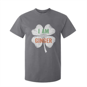 Funny St Patricks Day I Am The Ginger T Shirt For Kid Irish Redhead Shamrock TS11 Charcoal Print Your Wear