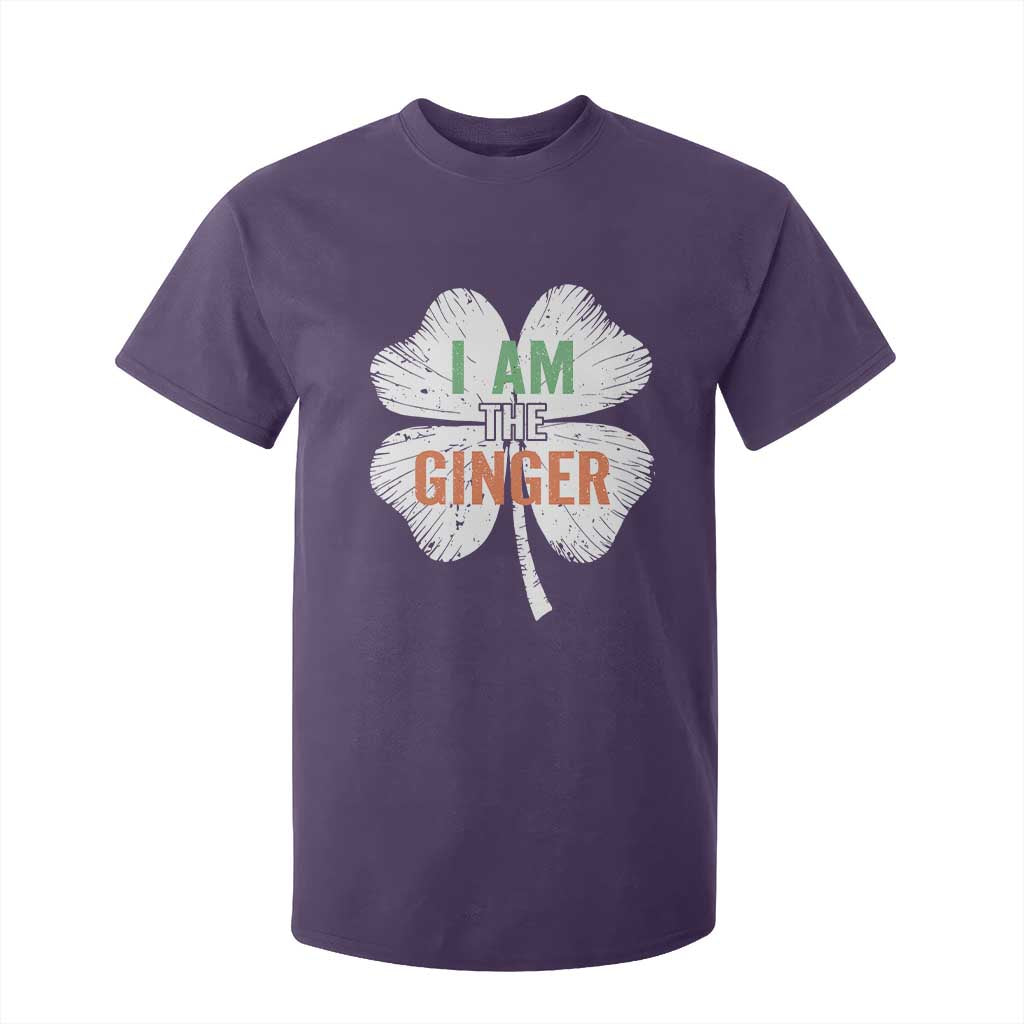 Funny St Patricks Day I Am The Ginger T Shirt For Kid Irish Redhead Shamrock TS11 Purple Print Your Wear