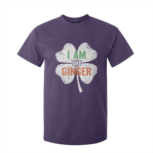 Funny St Patricks Day I Am The Ginger T Shirt For Kid Irish Redhead Shamrock TS11 Purple Print Your Wear