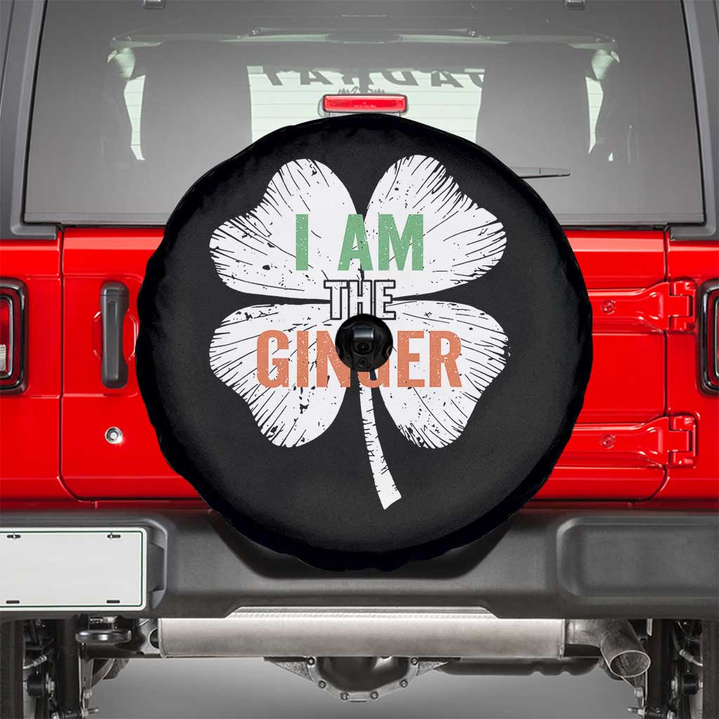 Funny St Patricks Day I Am The Ginger Spare Tire Cover Irish Redhead Shamrock TS11 Black Print Your Wear