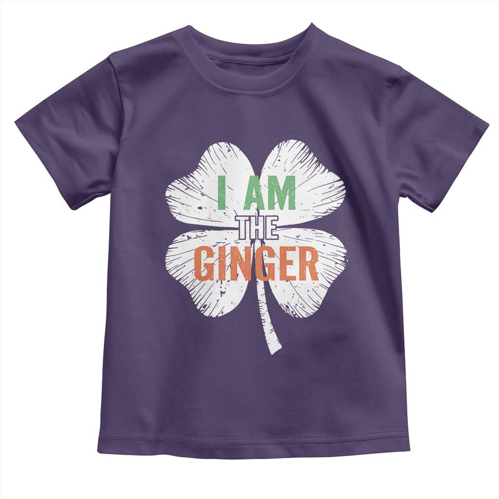Funny St Patricks Day I Am The Ginger Toddler T Shirt Irish Redhead Shamrock TS11 Purple Print Your Wear