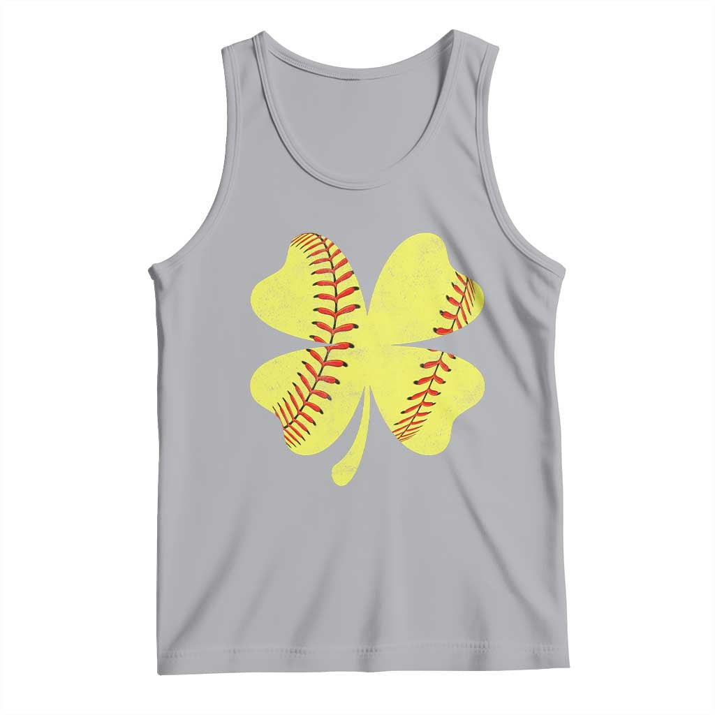 Softball St Patricks Day Irish Clover Sport Tank Top TS11 Athletic Heather Print Your Wear