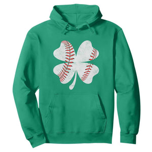 Funny Baseball St Patricks Day Vintage Clover Hoodie TS11 Irish Green Print Your Wear