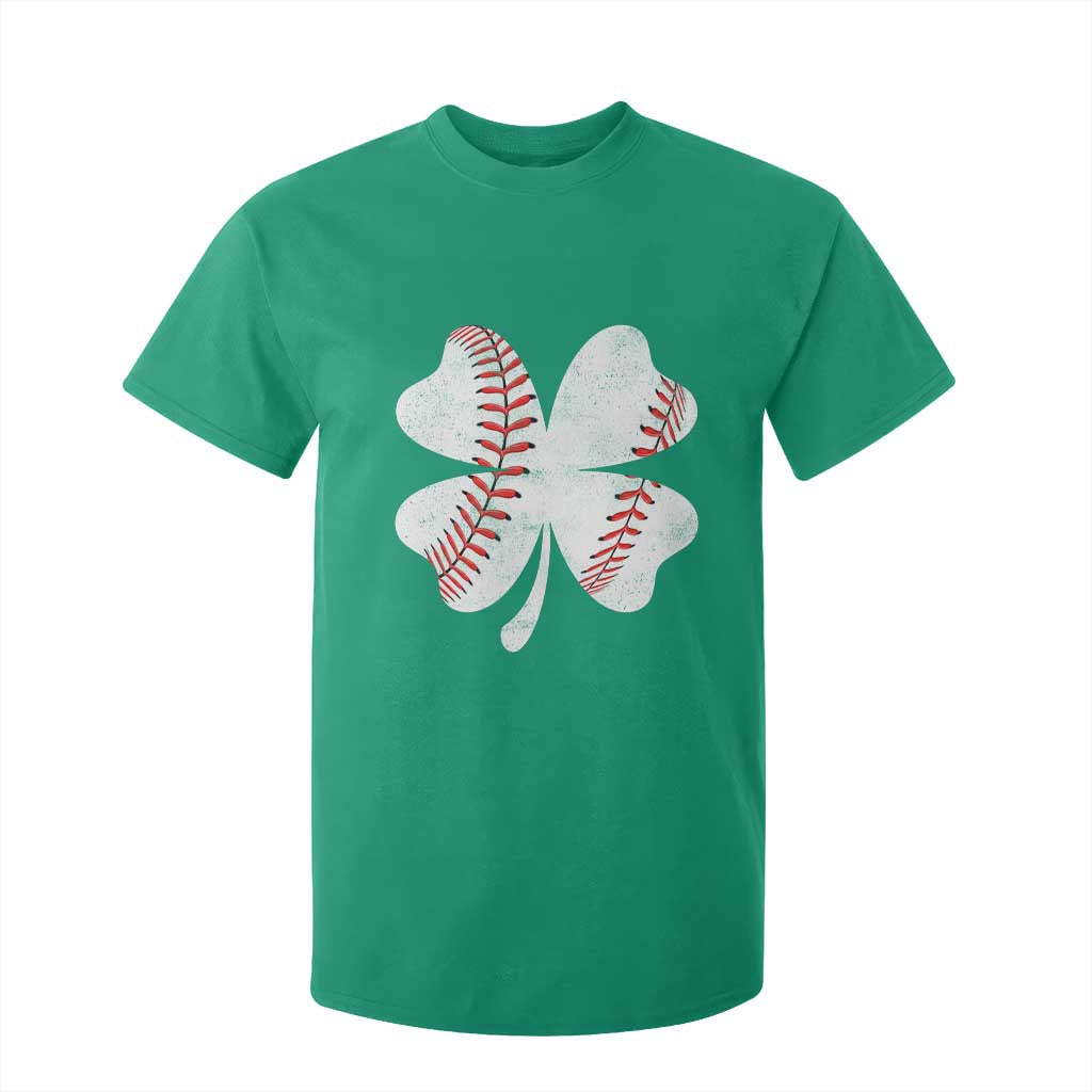 Funny Baseball St Patricks Day Vintage Clover T Shirt For Kid TS11 Irish Green Print Your Wear