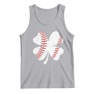 Funny Baseball St Patricks Day Vintage Clover Tank Top TS11 Athletic Heather Print Your Wear