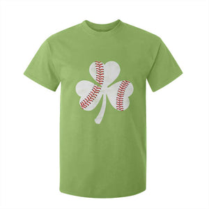 Funny Baseball St Patricks Day Distressed Shamrock T Shirt For Kid TS11 Lime Print Your Wear