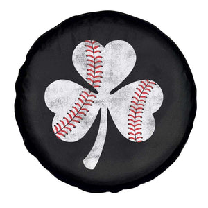 Funny Baseball St Patricks Day Distressed Shamrock Spare Tire Cover TS11 Print Your Wear