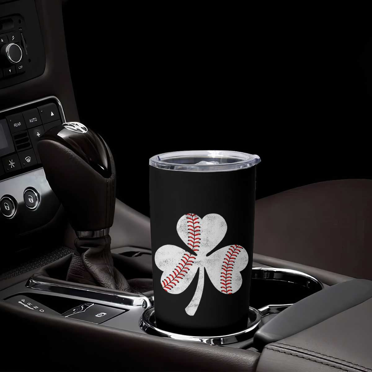 Funny Baseball St Patricks Day Distressed Shamrock Tumbler Cup TS11 Print Your Wear