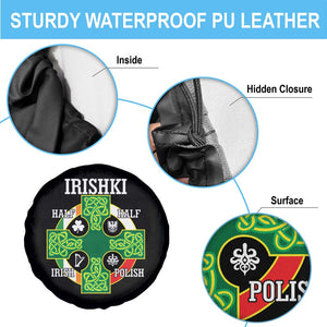 Irishki Half Irish Half Polish Spare Tire Cover Celtic Cross St Patricks TS11 Print Your Wear