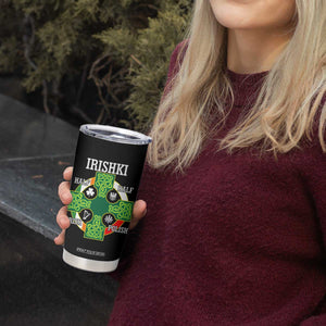 Irishki Half Irish Half Polish Tumbler Cup Celtic Cross St Patricks TS11 Print Your Wear